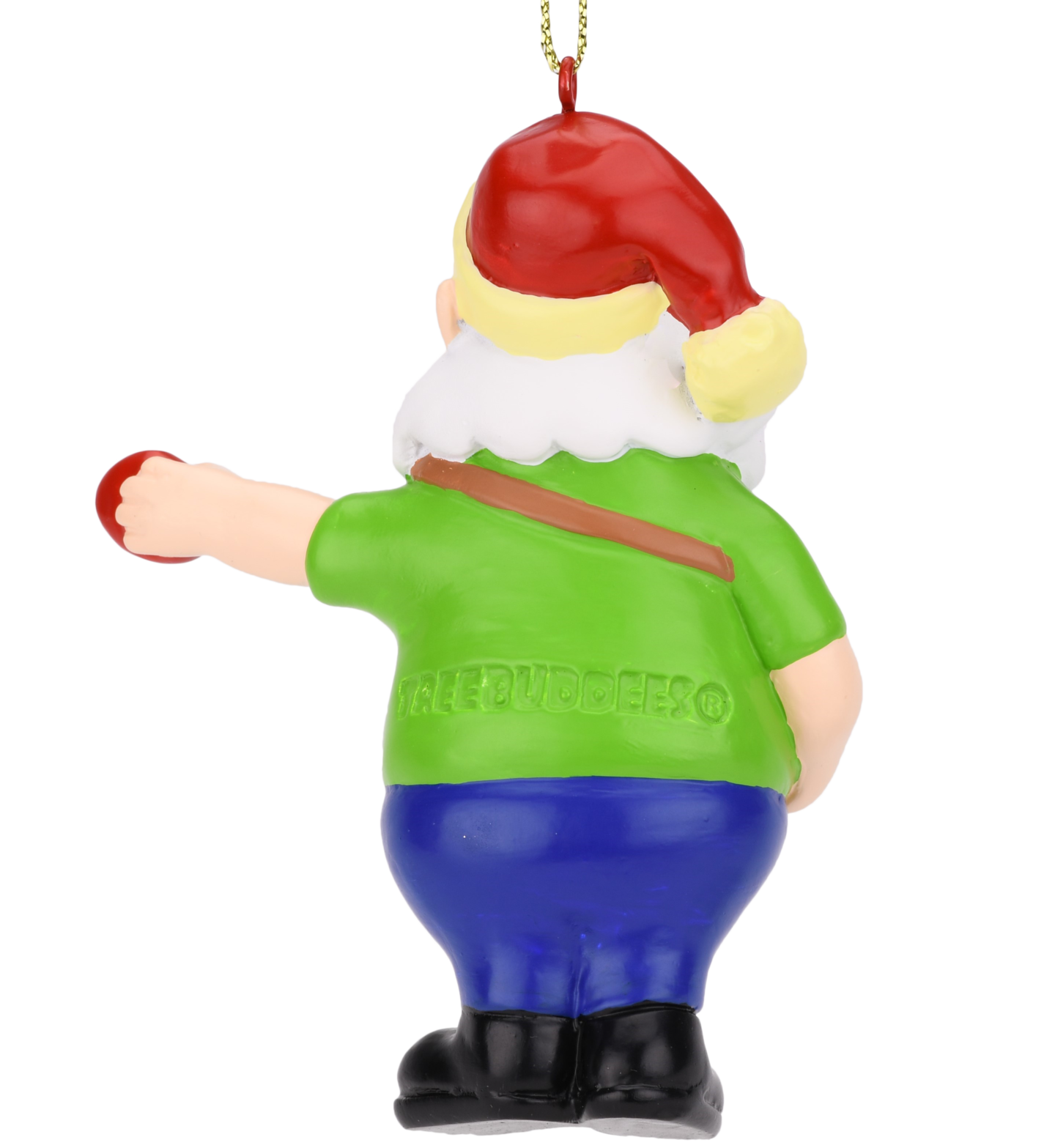 Santa Frisbee Disc Golf Christmas Ornament 2 Piece Set