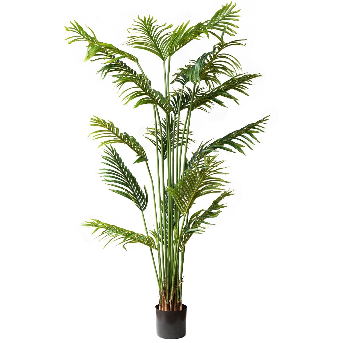 Artificial Palm Tree, Faux Plants for Home Decor Indoor, Fake Plants Tall for Office, Artificial Palm Plant &#x26; Large Plants for Living Room Decor, Faux Plants Indoor Artificial Tropical Plants - 6 Feet