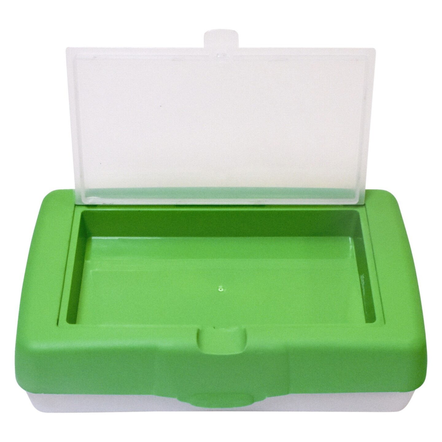 School Smart Pencil Case with Storage Lid, Green, Pack of 1 Pens