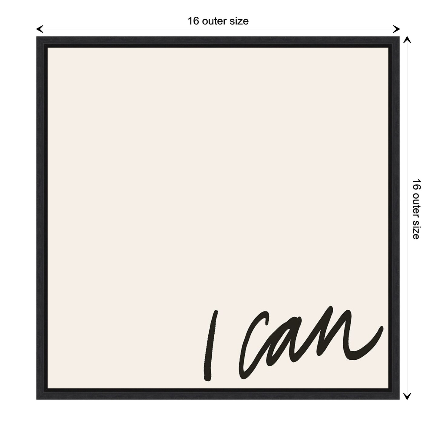 Can Will I by Anna Hambly Canvas Wall Art Print Framed