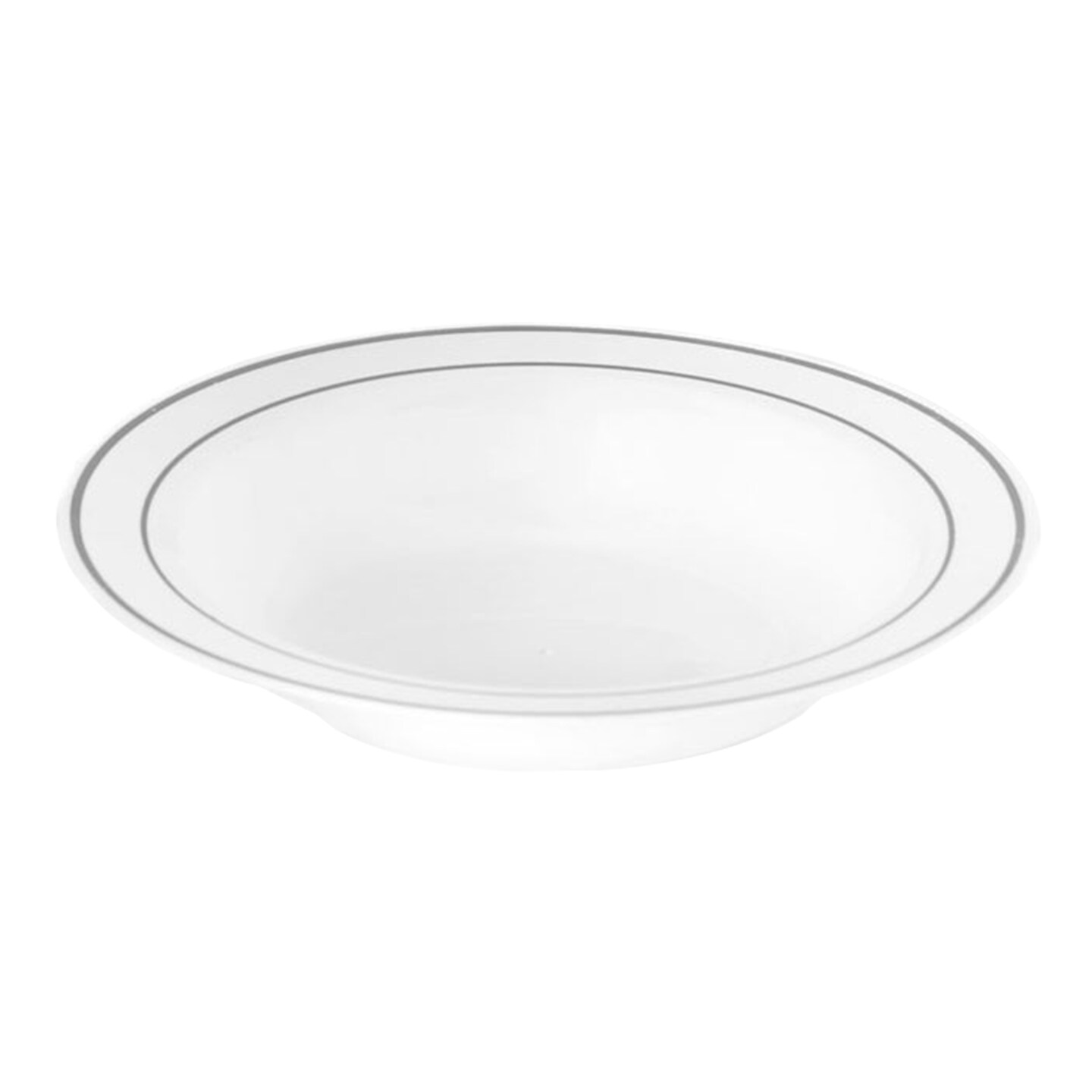 Plastic Bowls - White Round Serving Bowls