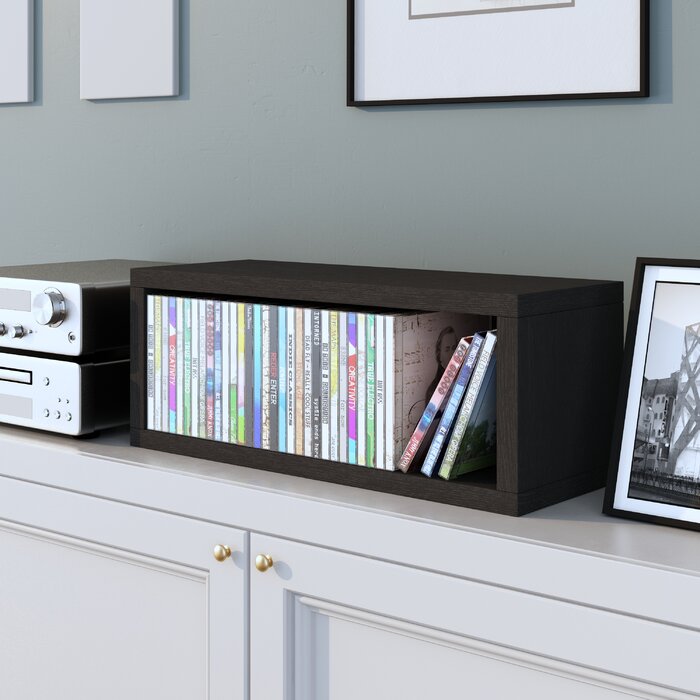 Way Basics Eco Stackable CD Rack Storage, Black