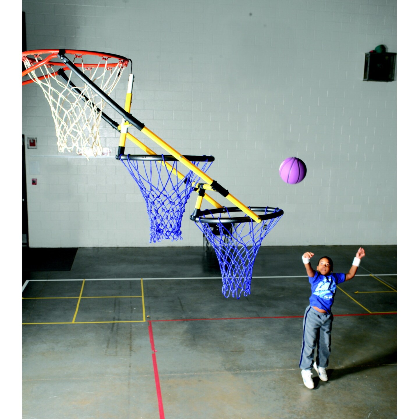 Sportime Tierdrop TwoHoop Basketball Goal Nets, 18 Inches Arts
