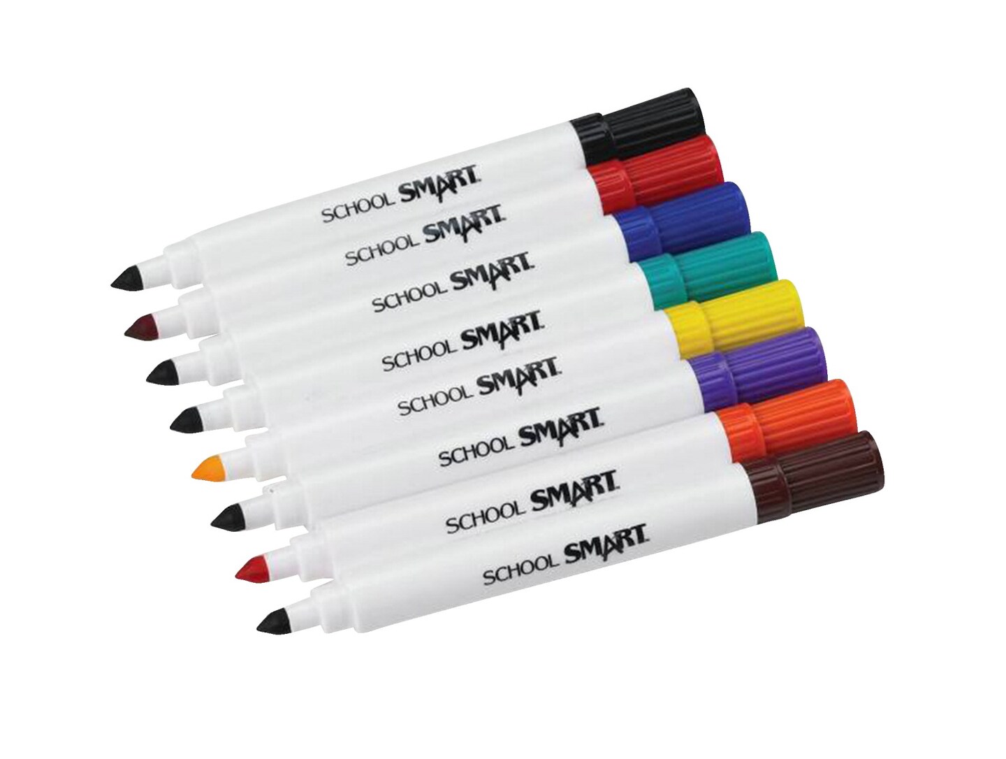 School Smart NonToxic Art Marker, Conical Tip, Assorted Colors, Pack
