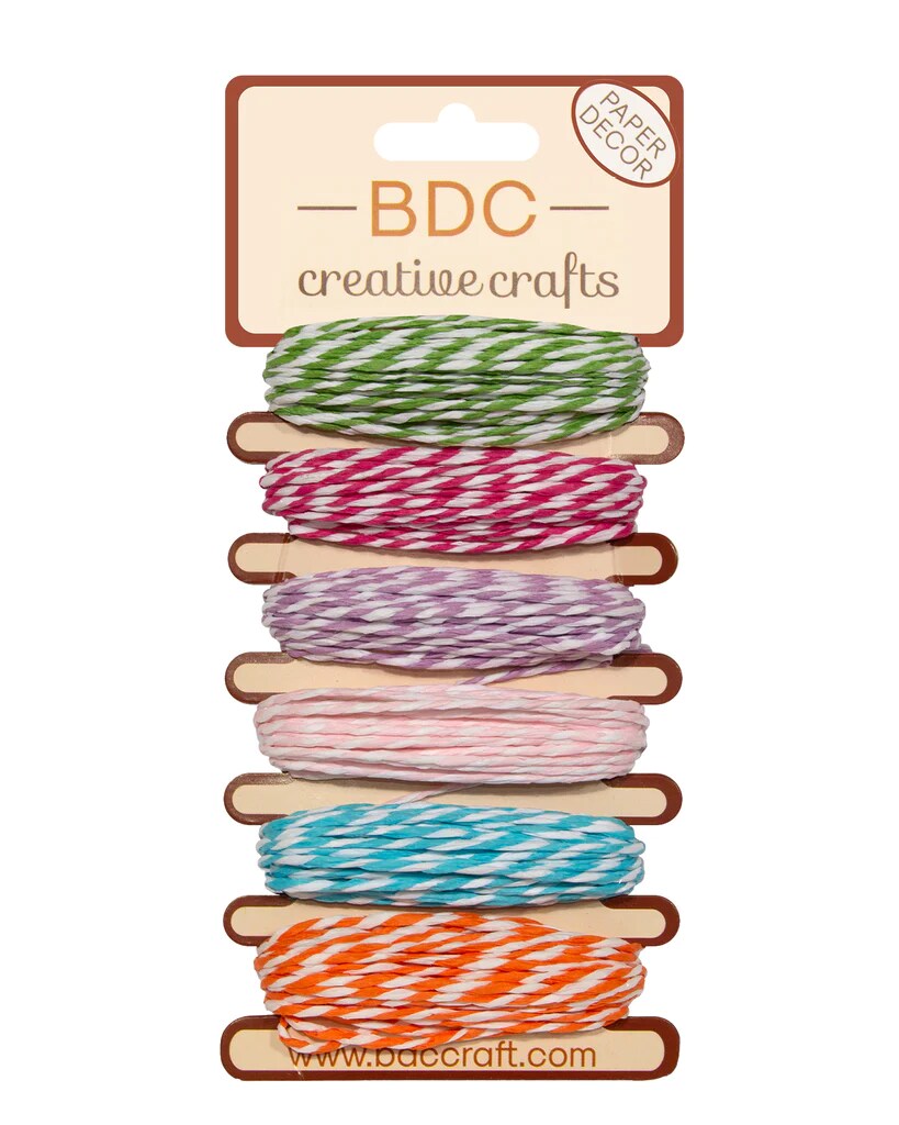 Hemptique Paper Twine Card Set Eco Friendly Sustainable Naturally Grown Jewelry Bracelet Making Paper Crafting Scrapbooking Bookbinding Mixed Media Crocheting Macrame Seasonal Holiday Gift Wrapping Outdoor Gardening