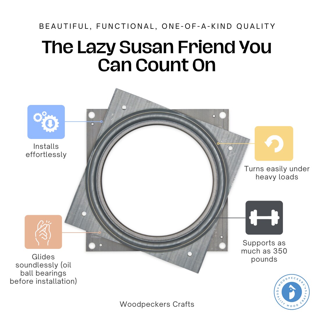 Turntable/Lazy Susan Bearings, Multiple Sizes Woodpeckers Servers Michaels