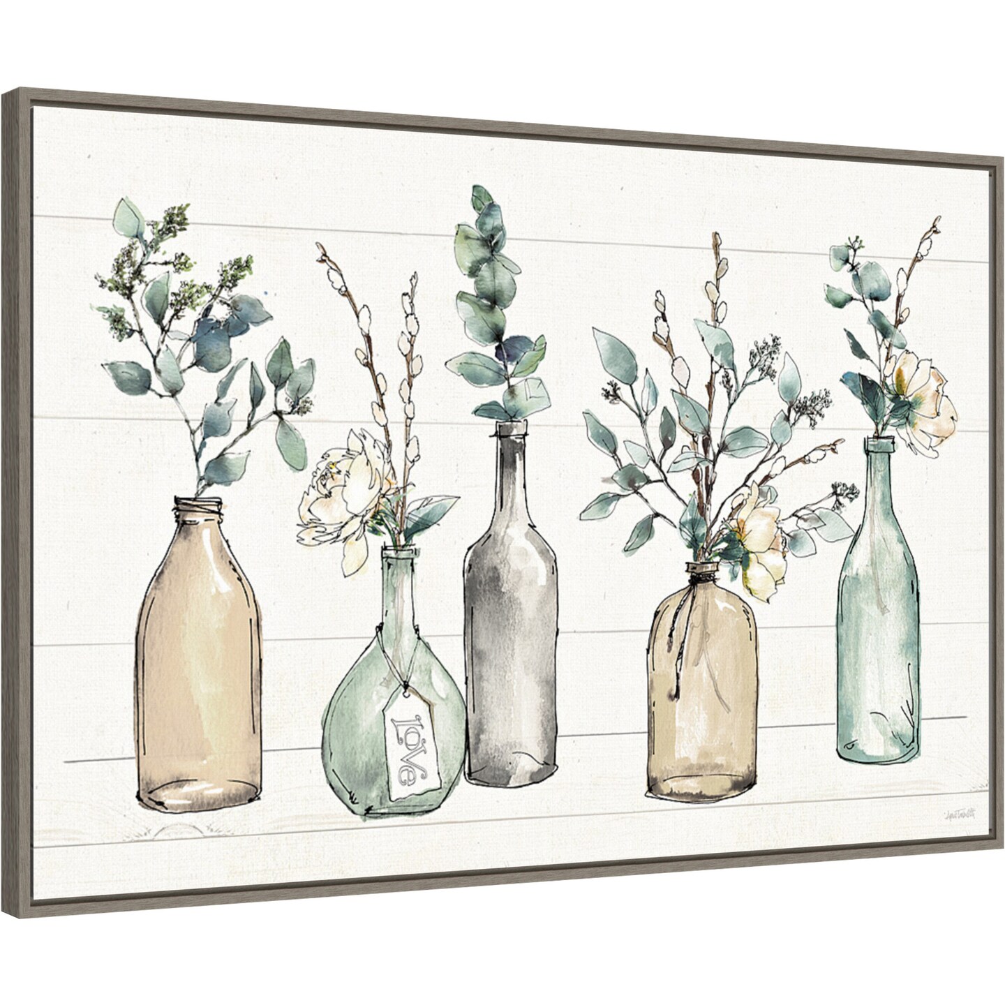 Modern Farmhouse I by Anne Tavoletti Canvas Wall Art Print Framed