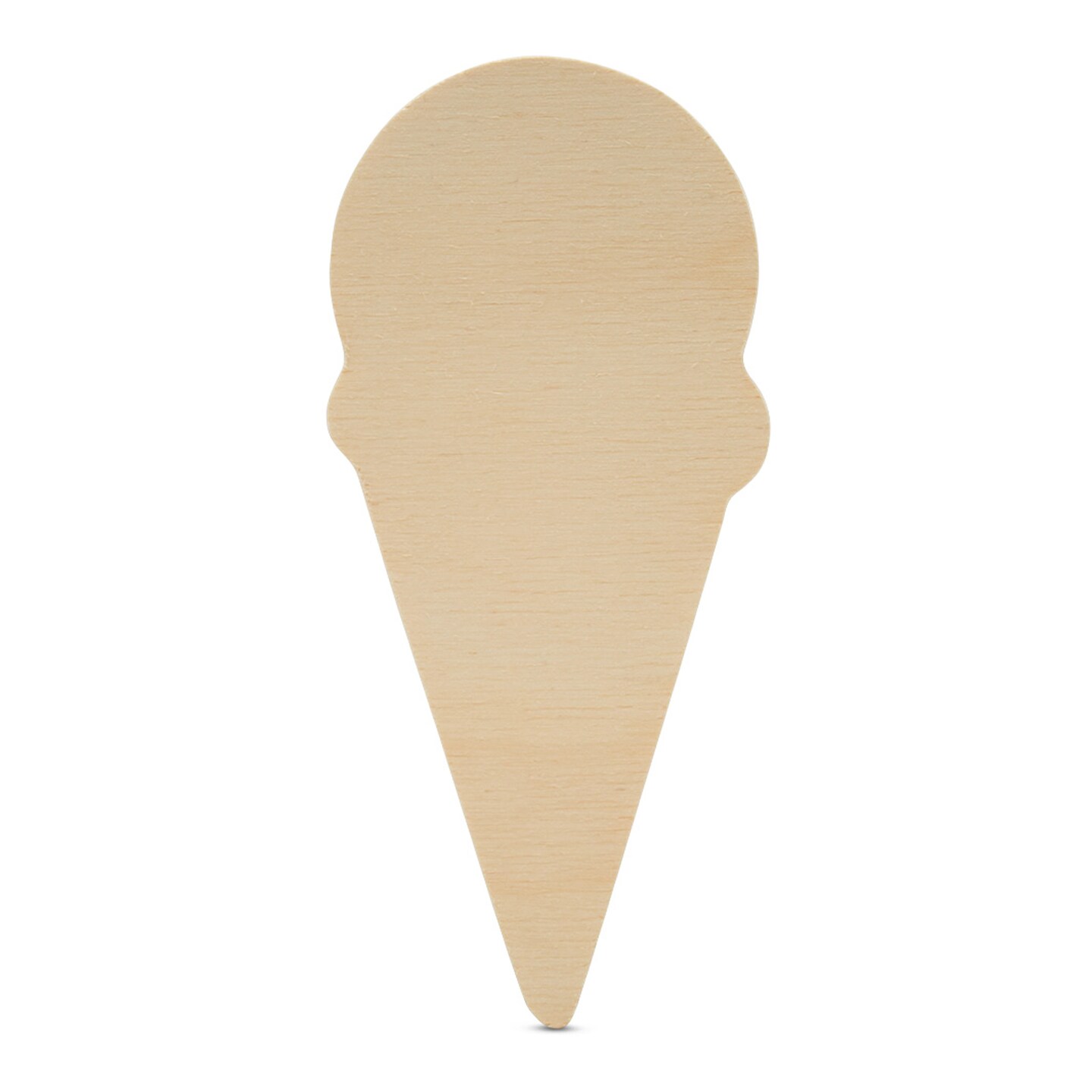 Ice Cream Tiered Tray Decor 5", Chunky Blank Wood Shape for Crafts | Woodpeckers