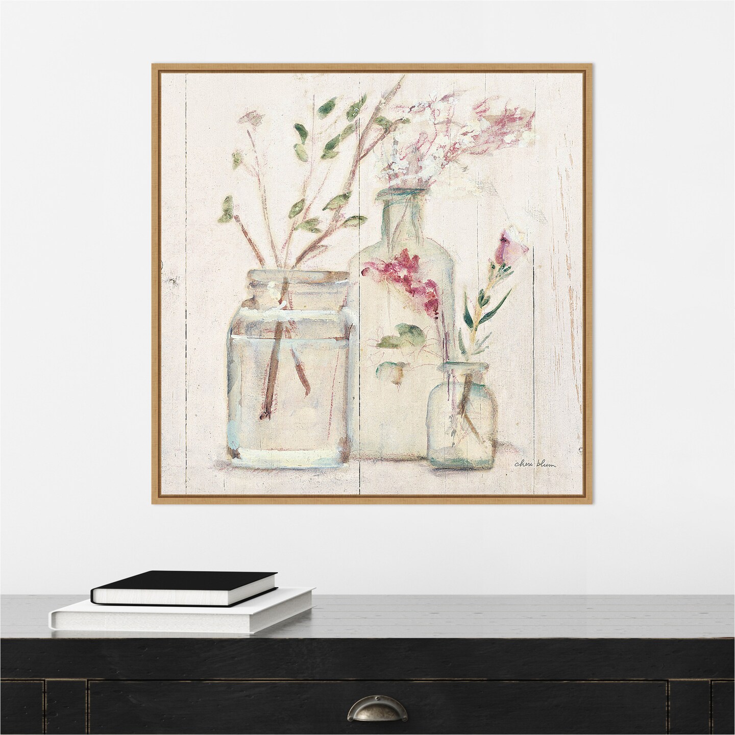 Blossoms on Birch VI by Cheri Blum Canvas Wall Art Print Framed | Michaels