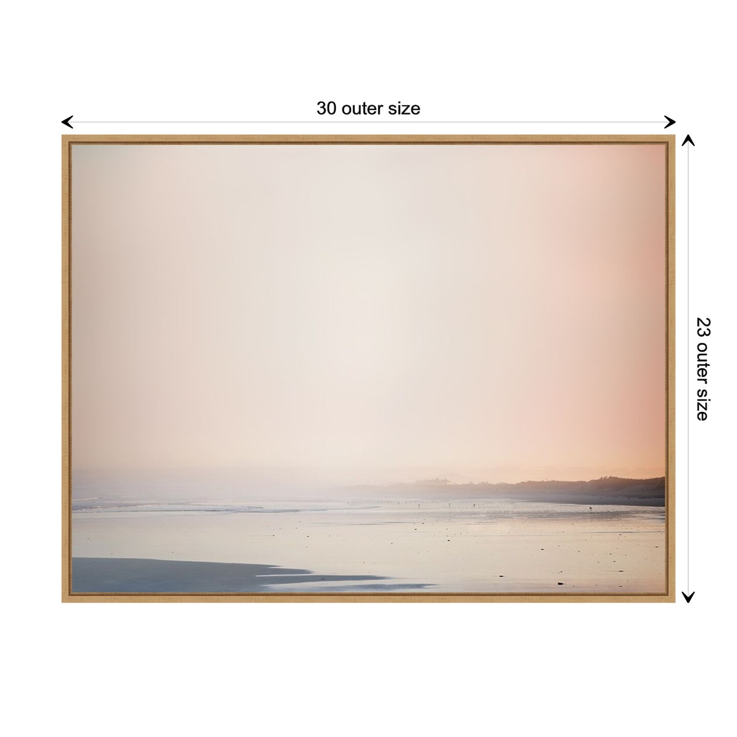 Currumbin Sandy Beach by Urban Road Canvas Wall Art Print Framed