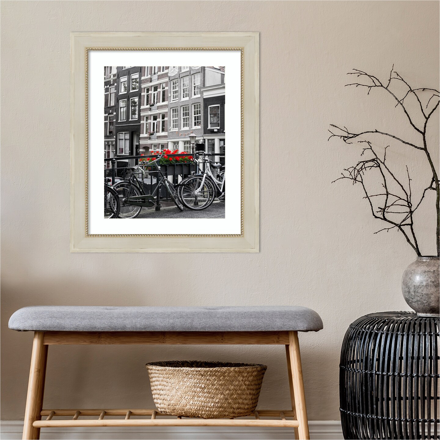 Parthenon Cream Wood Picture Frame