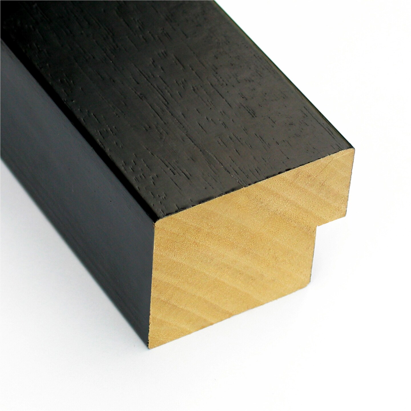 Petite Bevel Wood Wall Mirror, Tribeca Black Frame