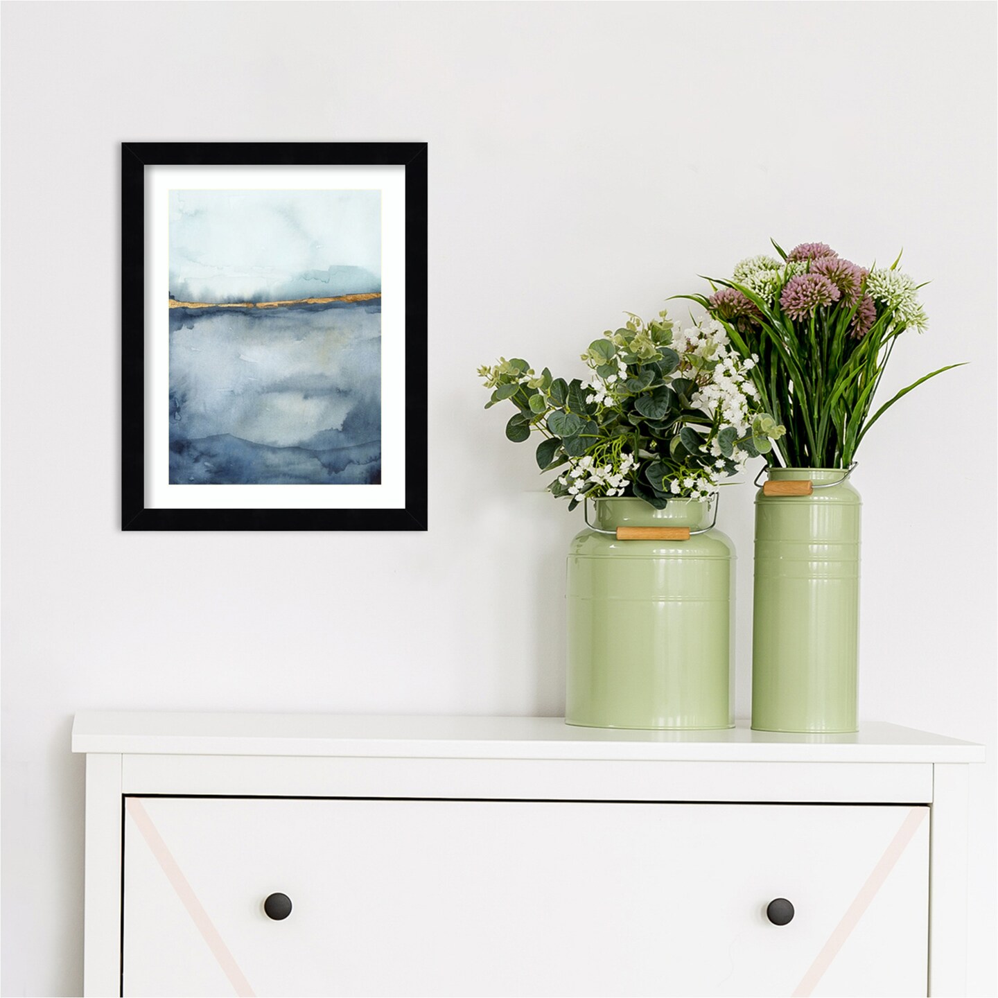Coastal Horizon II by Victoria Borges Wood Framed Wall Art Print