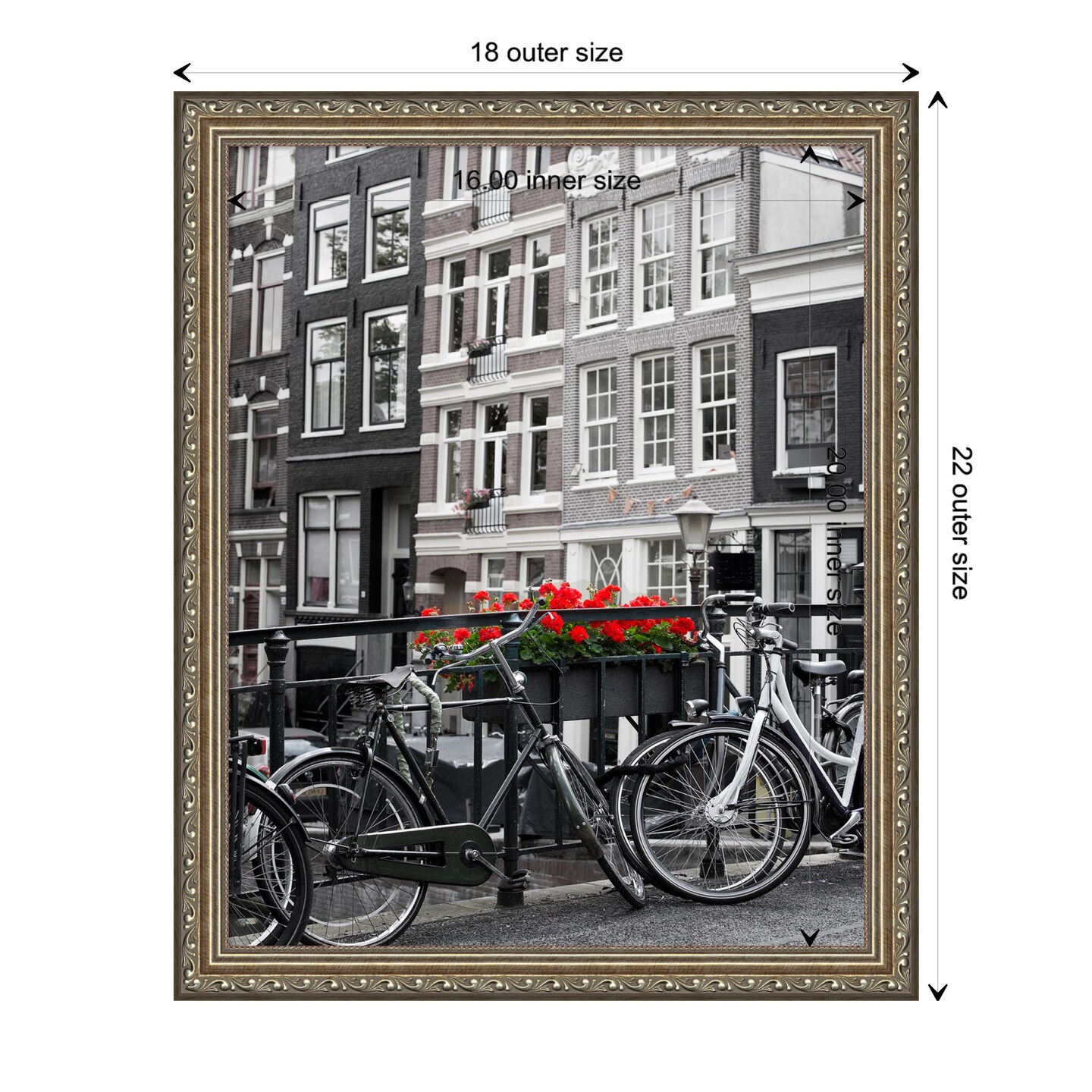 Parisian Silver Wood Picture Frame