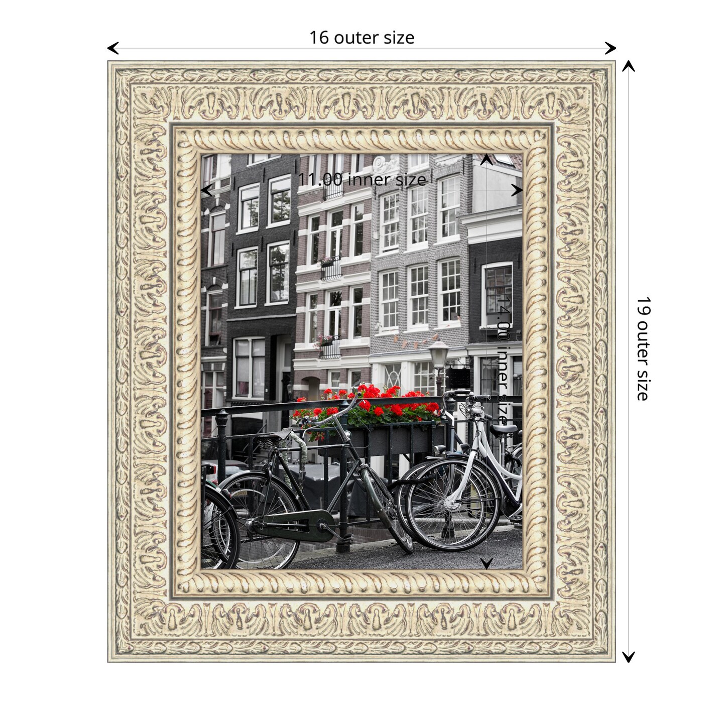 Fair Baroque Cream Wood Picture Frame