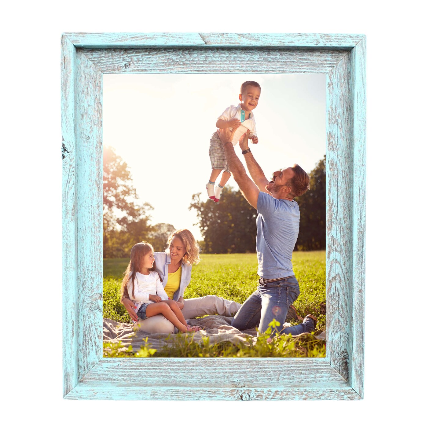 Rustic Farmhouse Signature Series 9 in. x 12 in. Reclaimed Wood Picture Frame