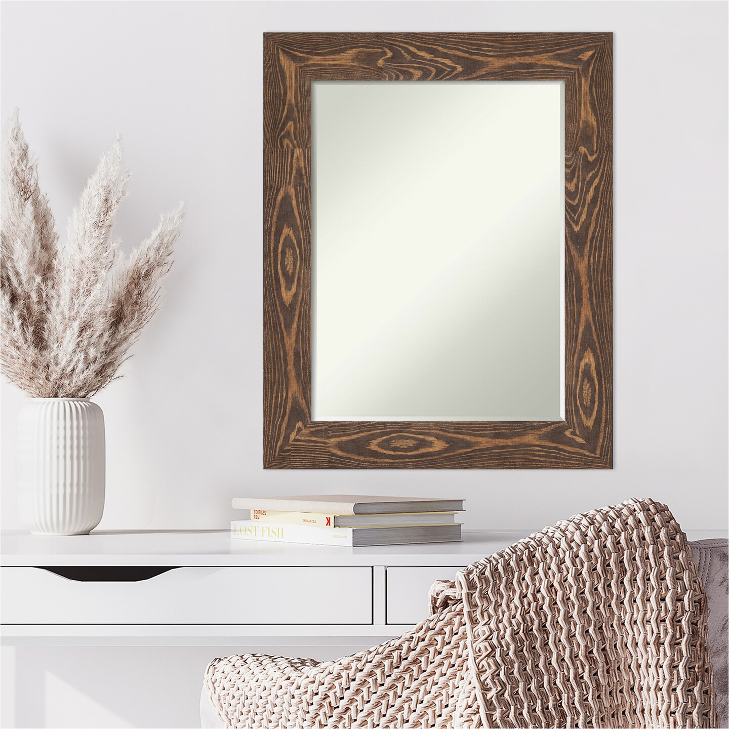Petite Bevel Wood Wall Mirror, Bridge Frame Michaels