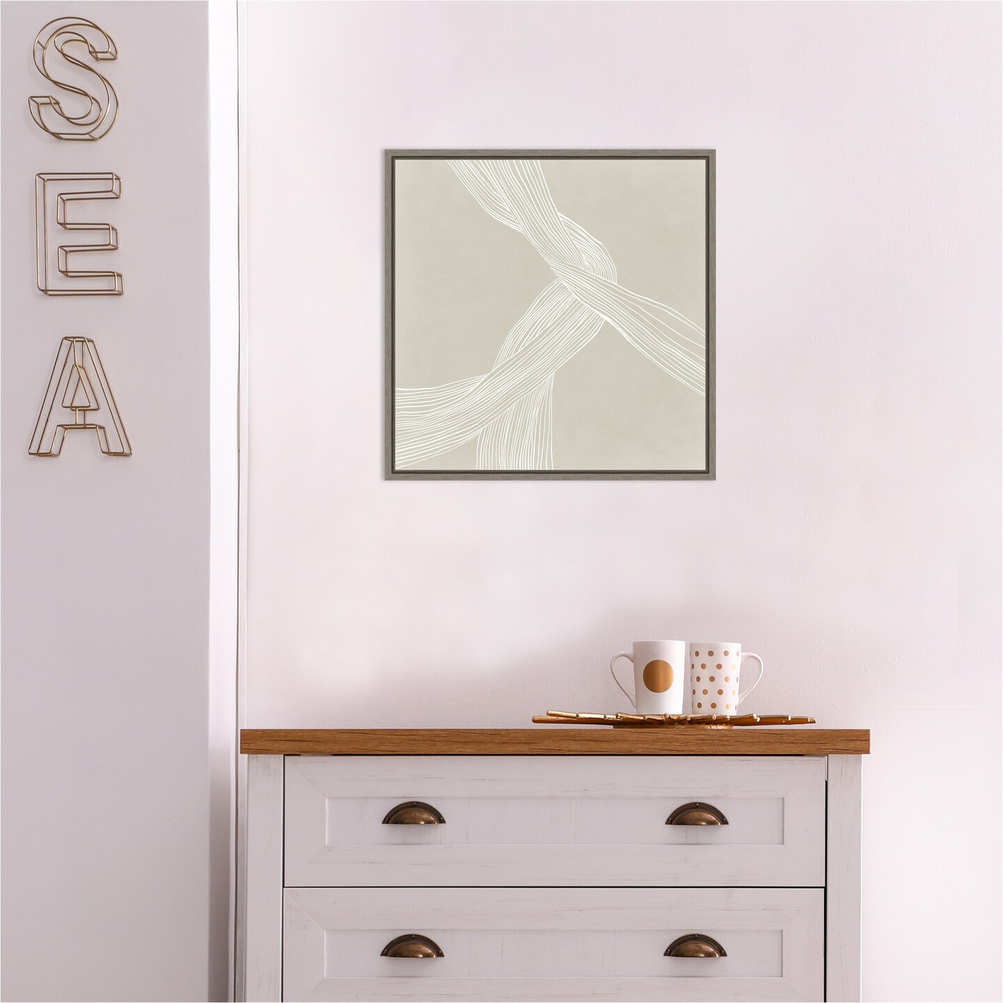On the Same Wavelength I by Isabelle Z Canvas Wall Art Print Framed