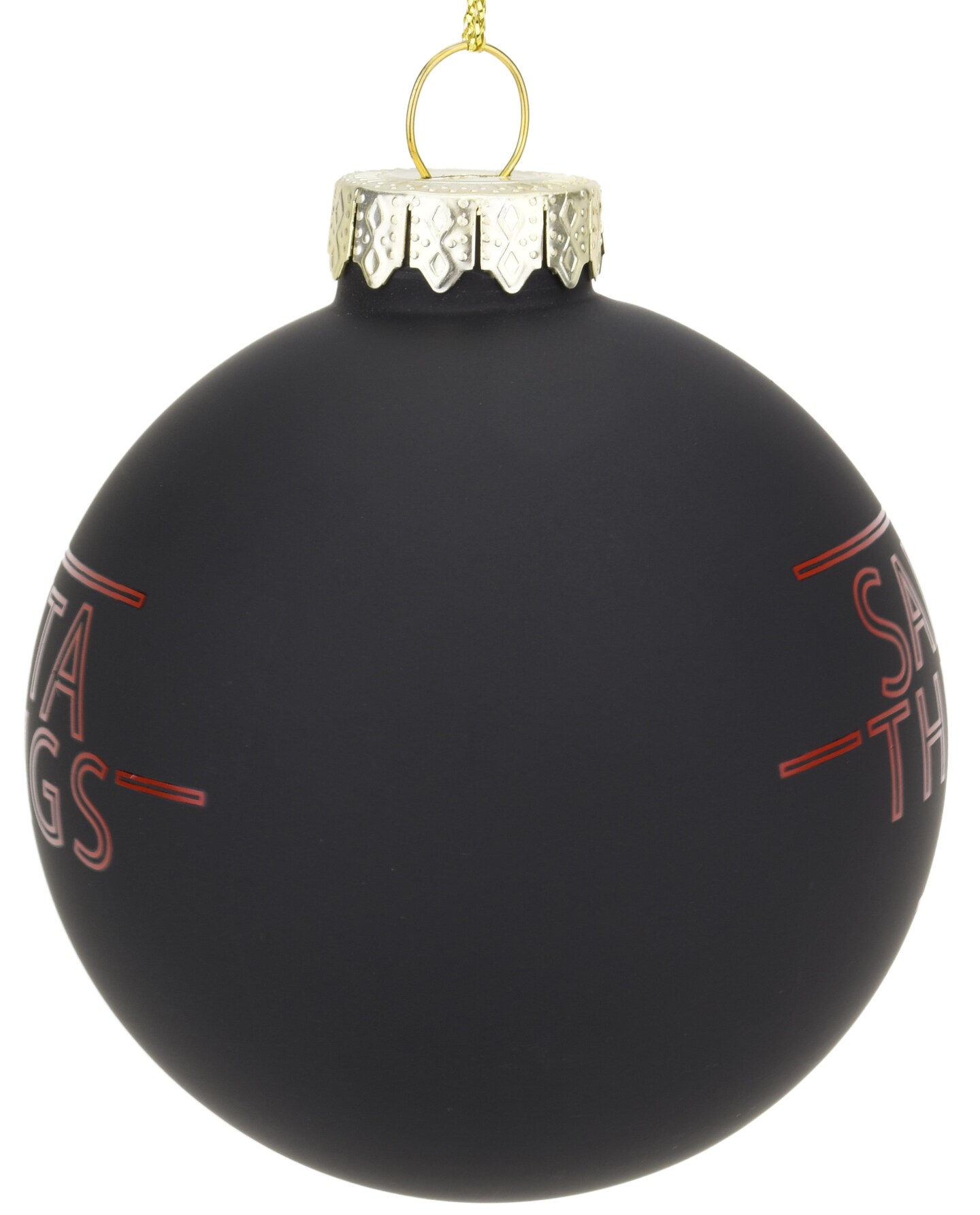 Santa Things Glass Christmas ornament