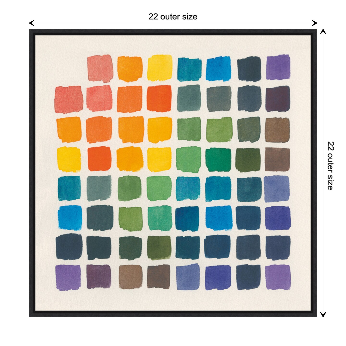 Color Chart by Wild Apple Portfolio Canvas Wall Art Print Framed