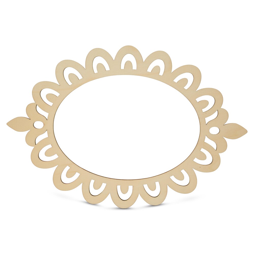 Oval-shaped Wooden Picture Frames, 7-7/16&#x22; by 11&#x22;, 3/16&#x22; Thick | Woodpeckers