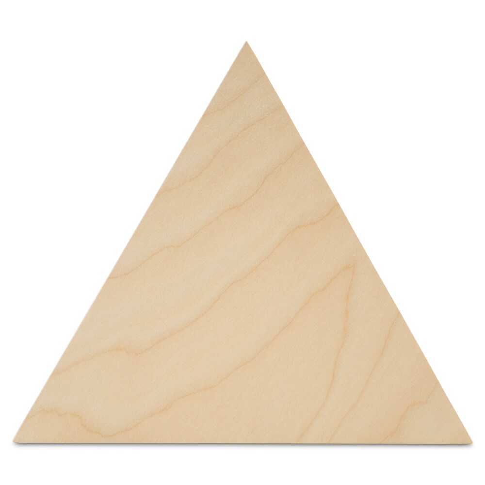 Triangle Wooden Cutouts, Multiple Sizes Available, Unfinished Crafts & Geometric Decor | Woodpeckers