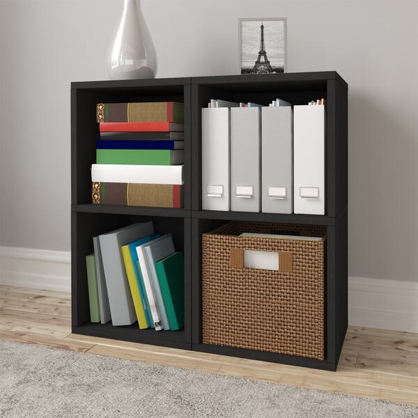 Blox Cube 2 Shelf, Black Furniture & Storage Michaels