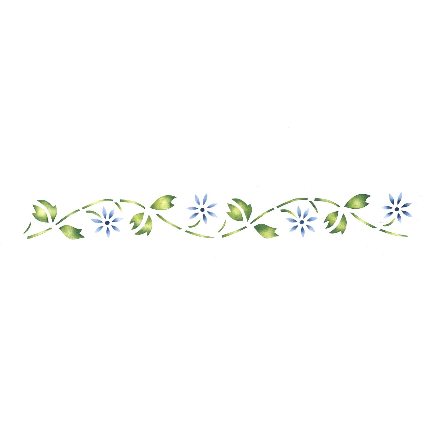 Small Floral Wall Stencil Border, 016 by Designer Stencils, Floral  Stencils, Reusable Art Craft Stencils for Painting on Walls, Canvas, Wood, Reusable Plastic Paint Stencil for Home Makeover