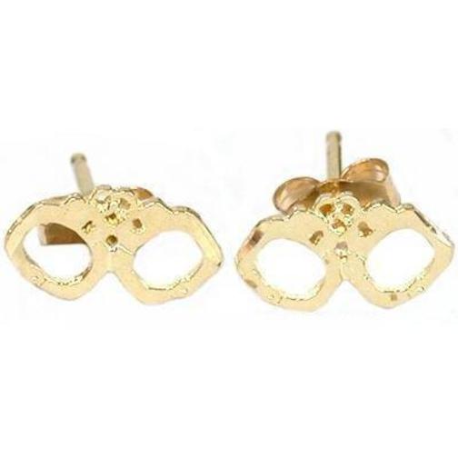 14K Gold Handcuff Earrings