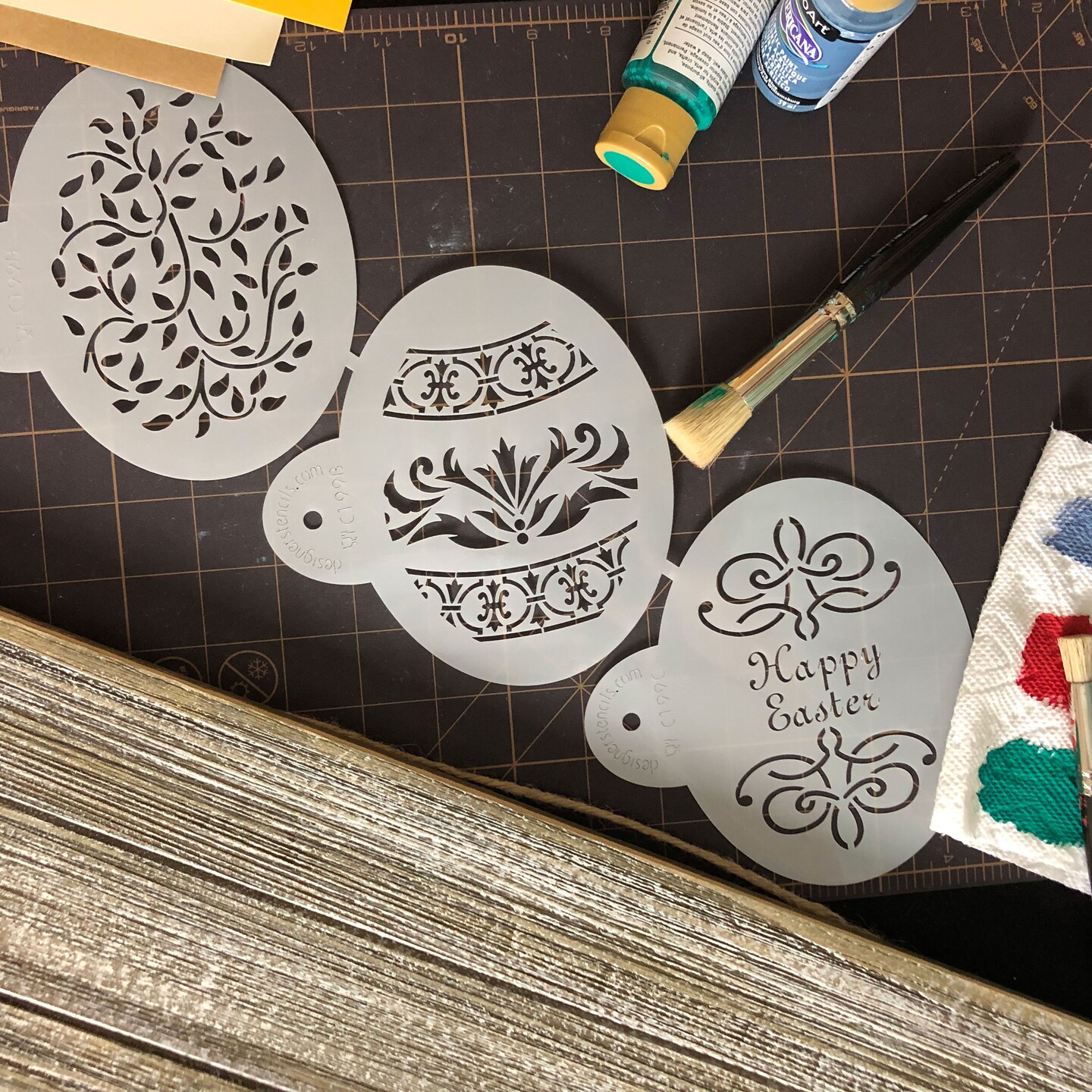 Large Easter Eggs Cookie Stencils | C199 by Designer Stencils | Cookie Decorating Tools |