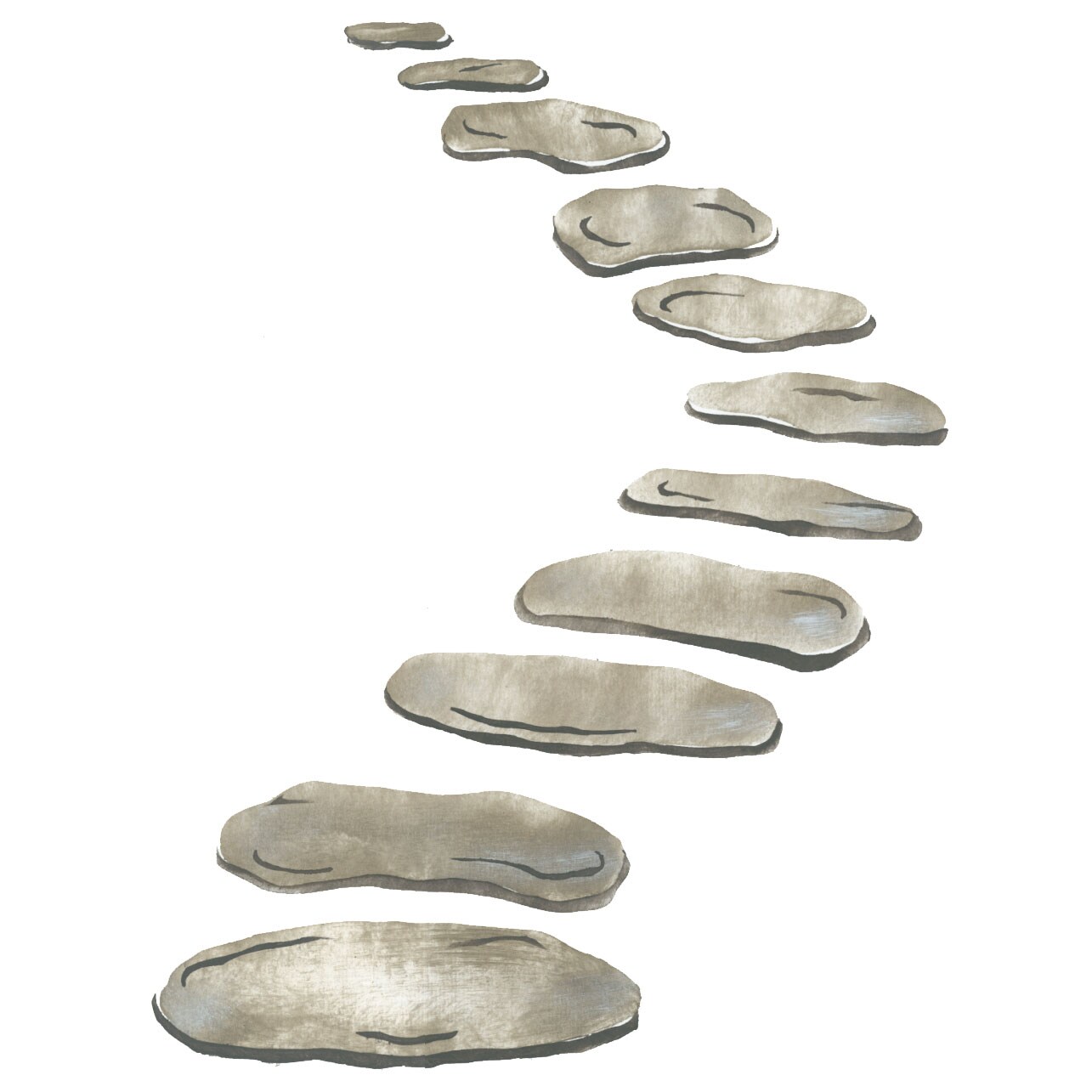 Stone Path Wall Stencil | 2272 by Designer Stencils | Pattern Stencils | Reusable Stencils for Painting | Safe & Reusable Template for Wall Decor | Try This Stencil Instead of a Wallpaper | Easy to Use & Clean Art Stencil Pattern