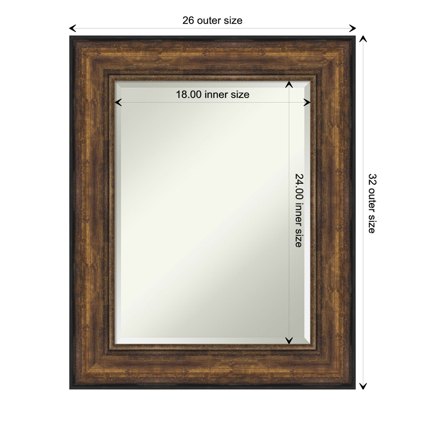 Beveled Bathroom Wall Mirror, Ballroom Bronze Frame | Michaels