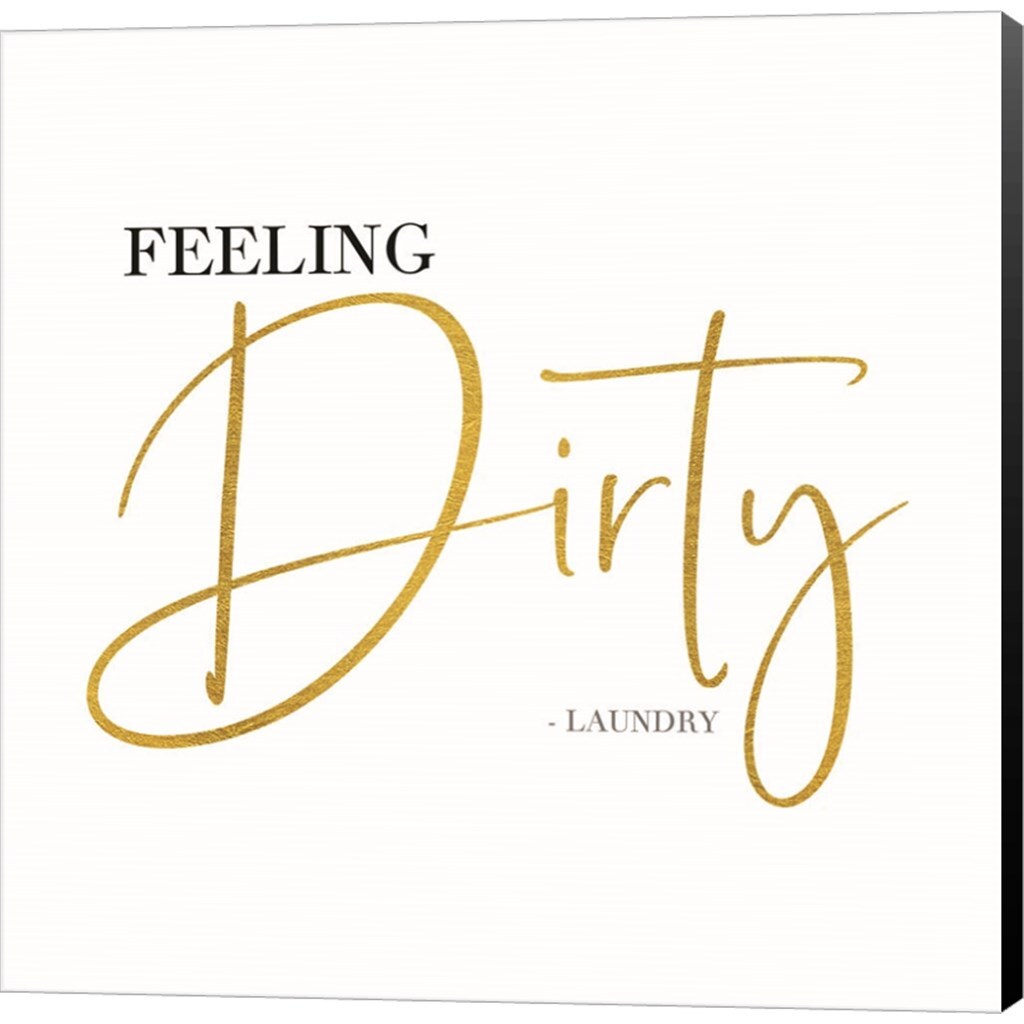 Laundry Art VIIIFeeling Dirty by Tara Reed 12" x 12" Canvas Wall Art