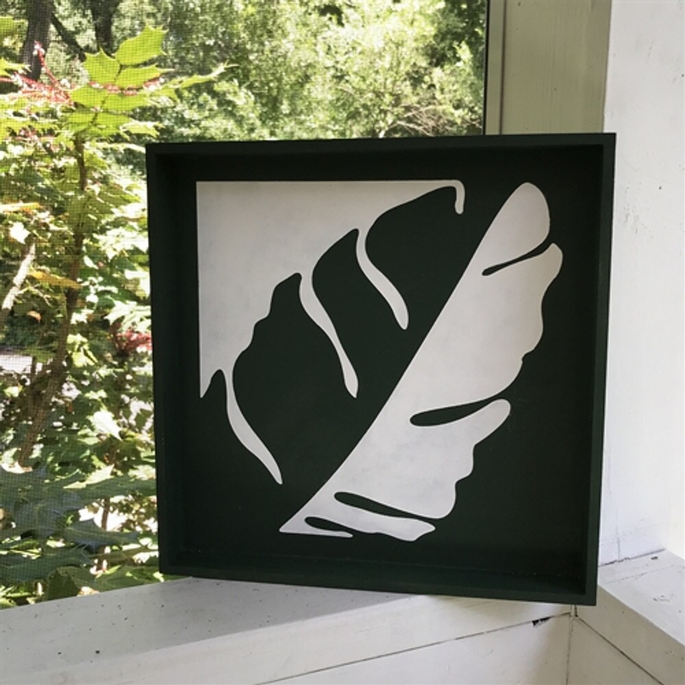 Graphic Leaf Embossing 12 x 12 Stencil | FS060 by Designer Stencils | Reusable Stencils for Painting |