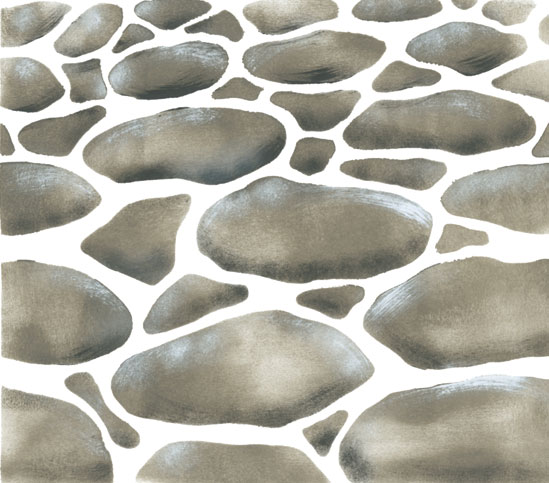 Cobblestone Wall Stencil | 2324 by Designer Stencils | Pattern Stencils | Reusable Stencils for Painting | Safe &#x26; Reusable Template for Wall Decor | Try This Stencil Instead of a Wallpaper | Easy to Use &#x26; Clean Art Stencil Pattern