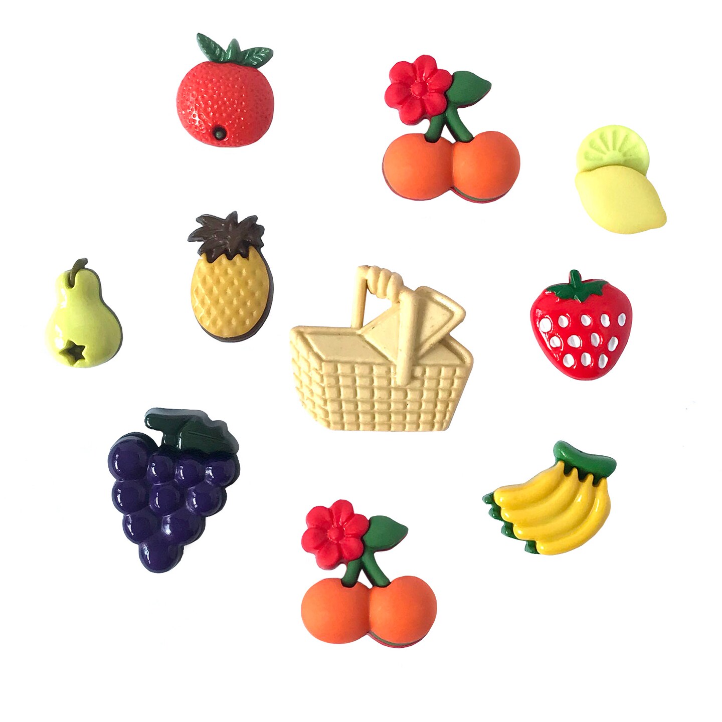 Buttons Galore 50+ Assorted Food Theme Novelty Buttons for Sewing & Crafts