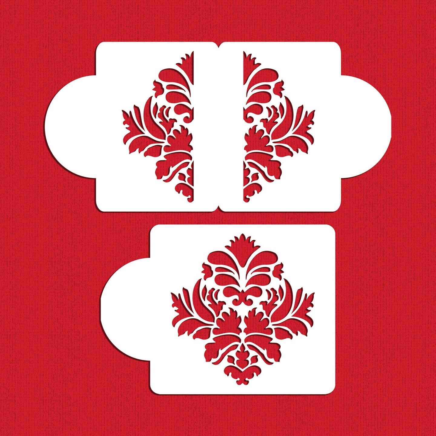 Damask Cake Stencil Tier 3 C403 by Designer Stencils Cake Decorating Tools Baking