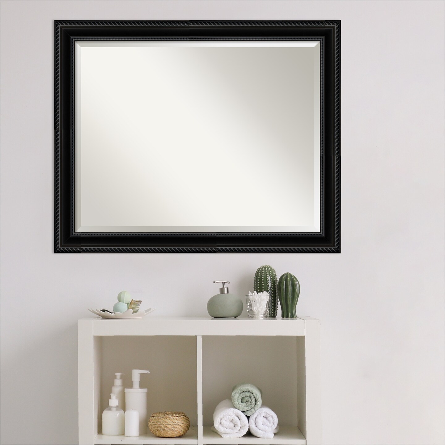 Beveled Bathroom Wall Mirror, Corded Frame | Mirrors | Michaels