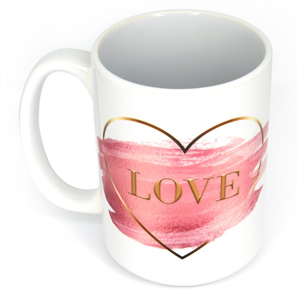 CASE OF 36 - 15 OZ WHITE MUGS