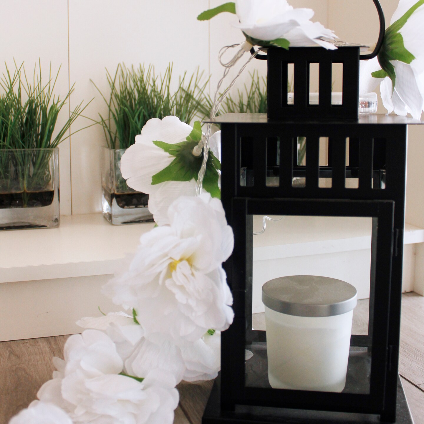 Perfect Holiday 8LED White Flower String Lights Warm White Michaels