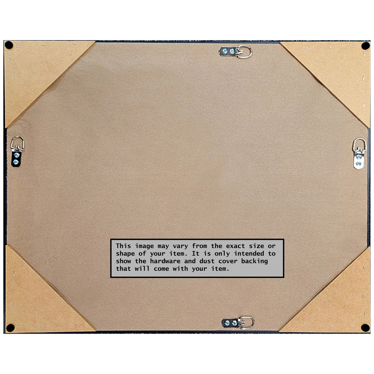 Amanti Art Non-Beveled Wall Mirror, Corded Black Frame