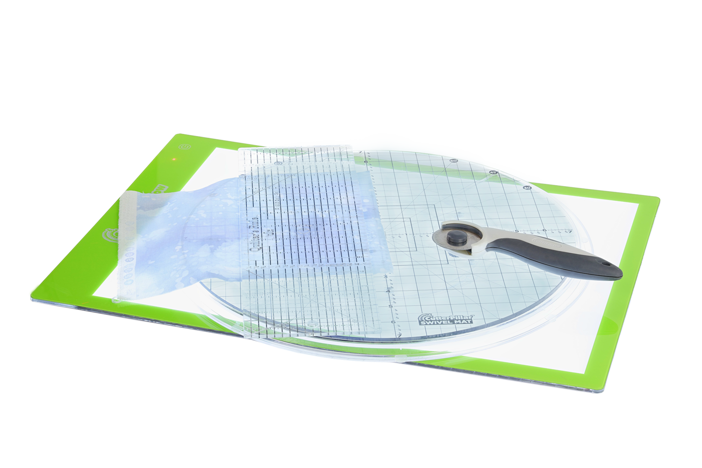 Swivel Self-healing, Rotating Cutting Mat, Spins on Steel Ball-bearings