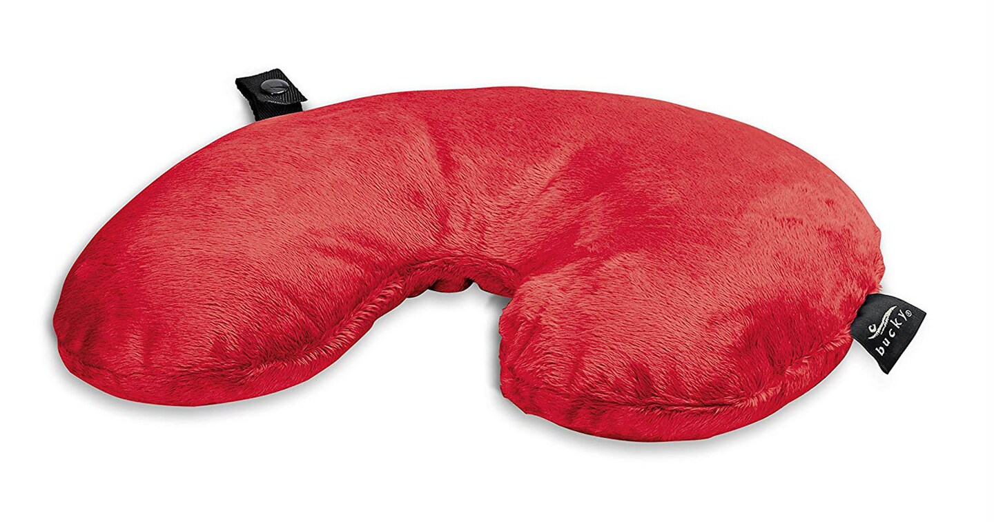 Bucky Fun Fur Neck Pillow Red Michaels