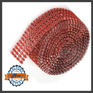 Rhinestone Bling Roll - 5 Yards - Red