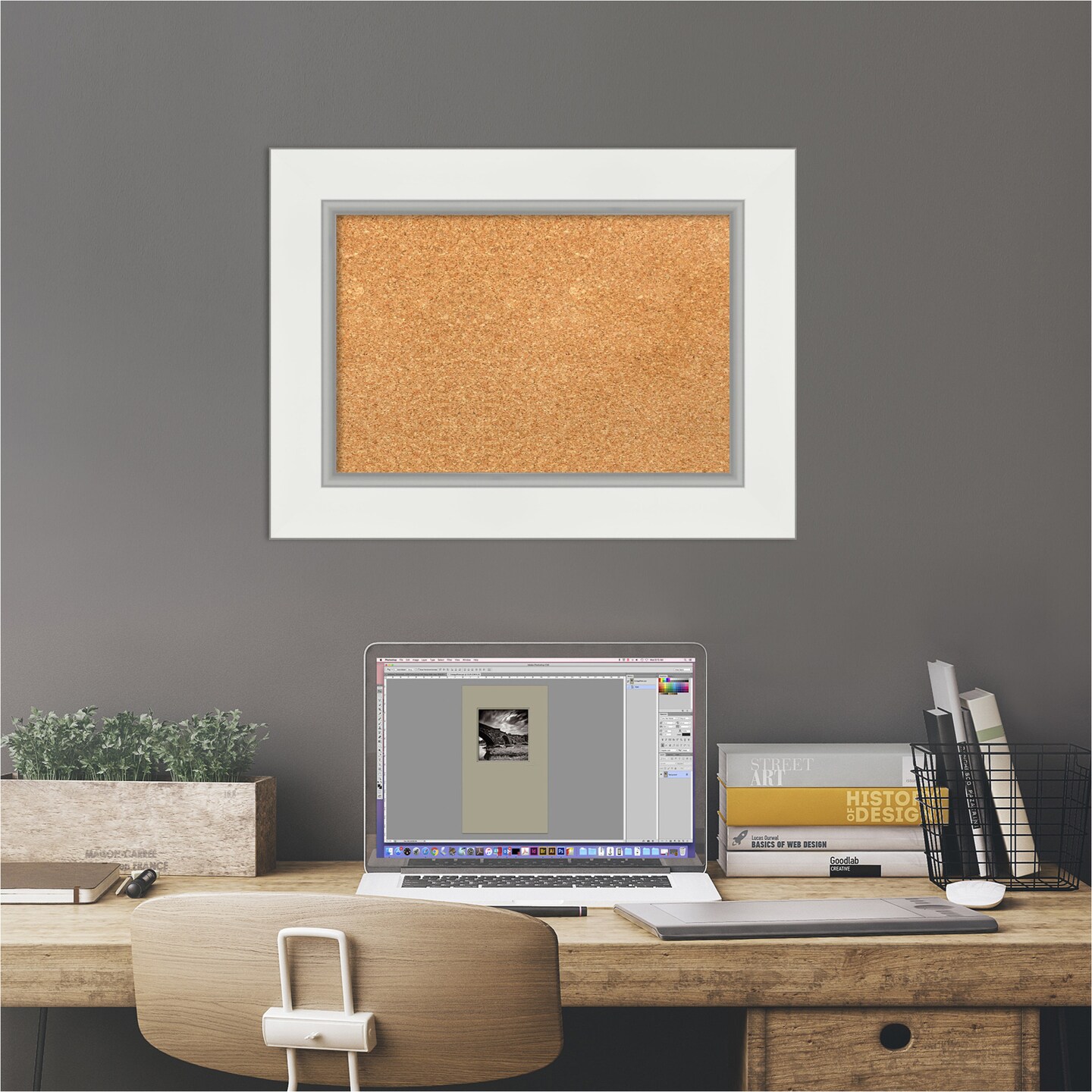 Cork Board, Eva Frame - Bulletin Board, Organization Board, Pin Board