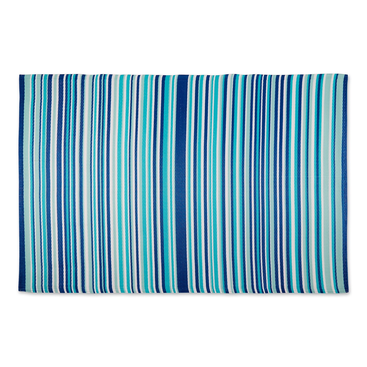 DII Blue Multi Tone Stripe Outdoor Rug 4x6 Ft | Michaels