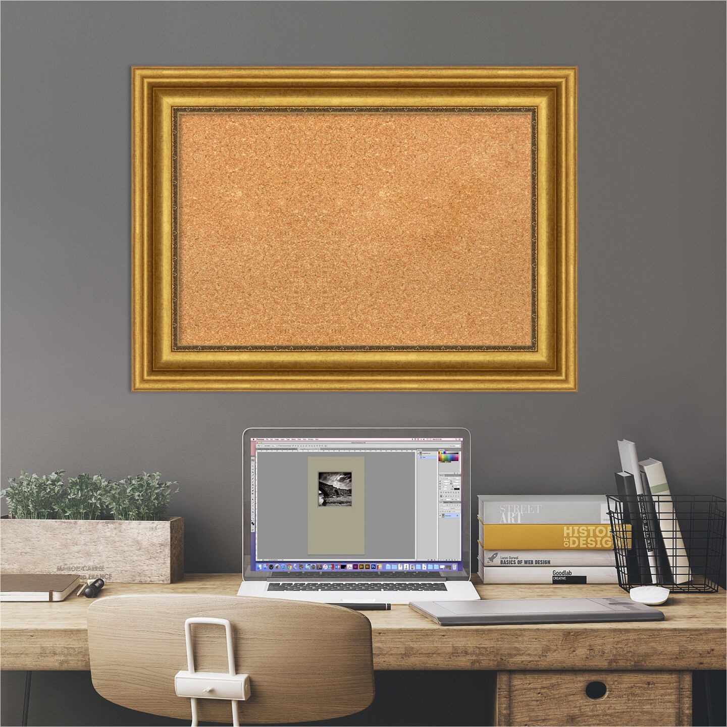 Cork Board, Parlor Frame - Bulletin Board, Organization Board, Pin Board
