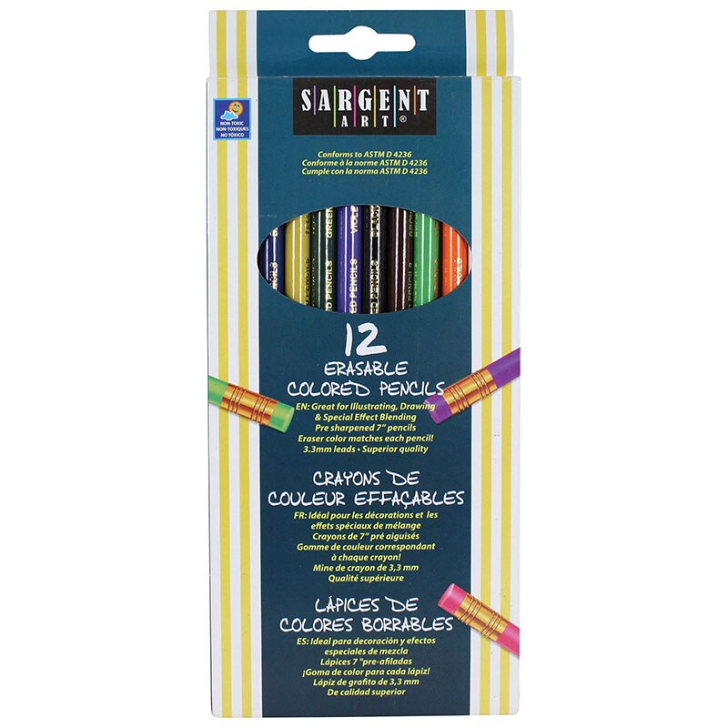 Erasable Colored Pencil, 7", Pack of 12 Accessories Michaels