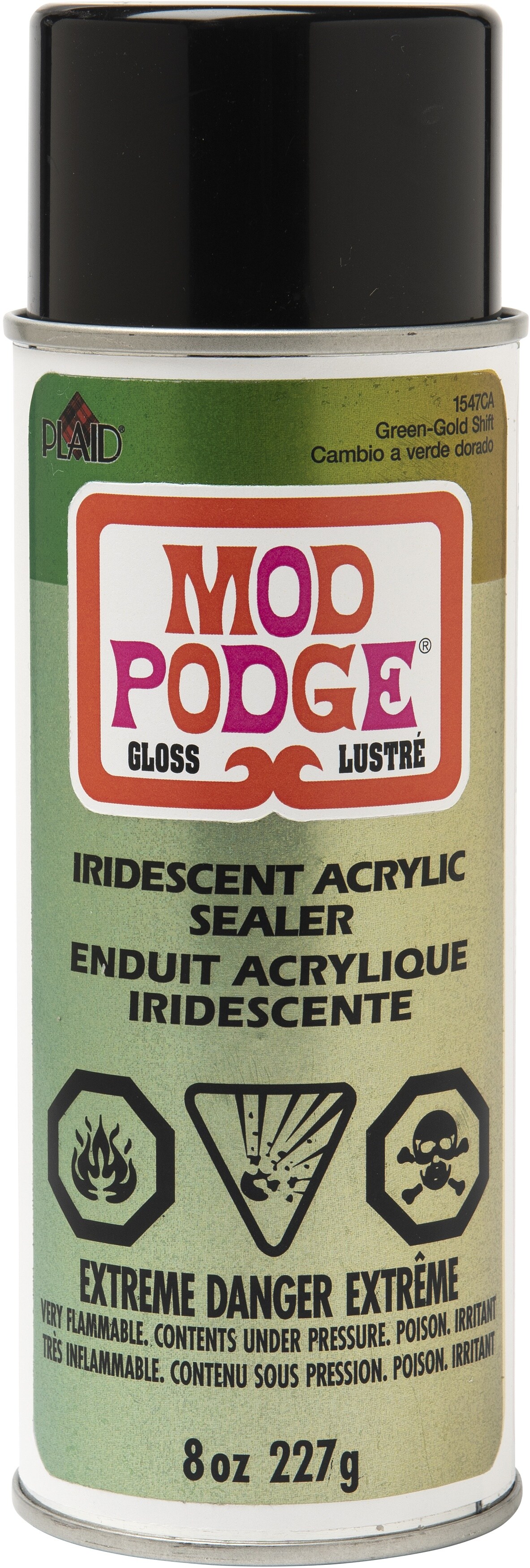 Mod Podge Iridescent Acrylic Sealer Spray 8ozGreen Gold Vacuum