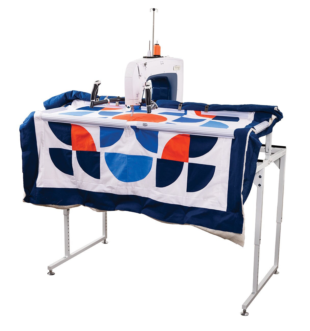 Q&#x27;nique 16X - Manual Quilting Machine and Q-Zone Hoop Quilting Frame